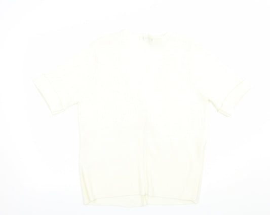 Womens UK Size L Bonmarché Ivory Cardigan Jumper