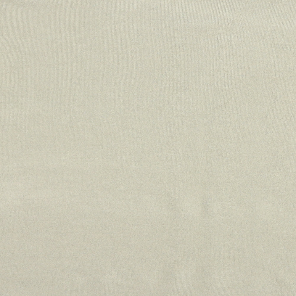 Marks and Spencer Mens Beige V-Neck Acrylic Pullover Jumper Size XL