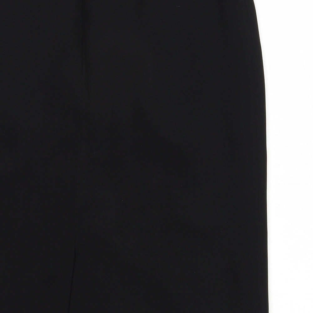 Skopes Womens Black Polyester Straight & Pencil Skirt Size 10 Zip