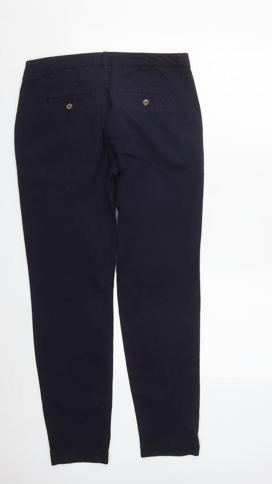 Womens UK Size 10 H&M Regular Fit Blue Trousers