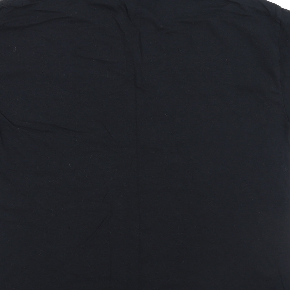 Mens UK Size L Gildan Black T-Shirt