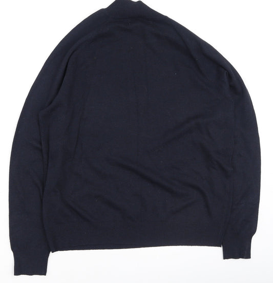Primark Womens Blue Round Neck Polyester Pullover Jumper Size L
