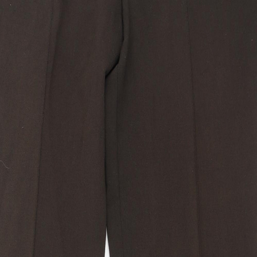 Autonomy Womens Brown Polyester Trousers Size 12 L29 in Regular