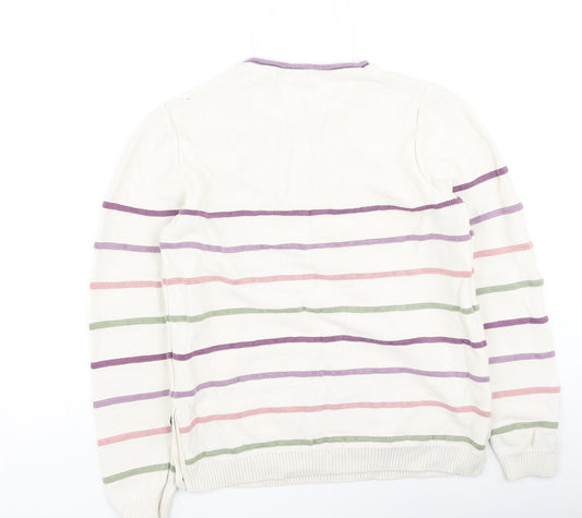 Womens UK Size S isle Multicoloured Pullover Jumper