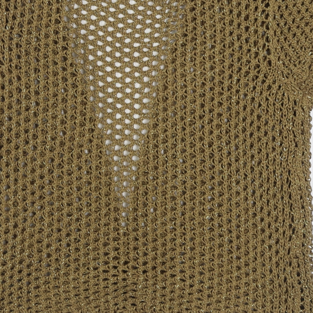 George Womens Brown V-Neck Acrylic Cardigan Jumper Size 12