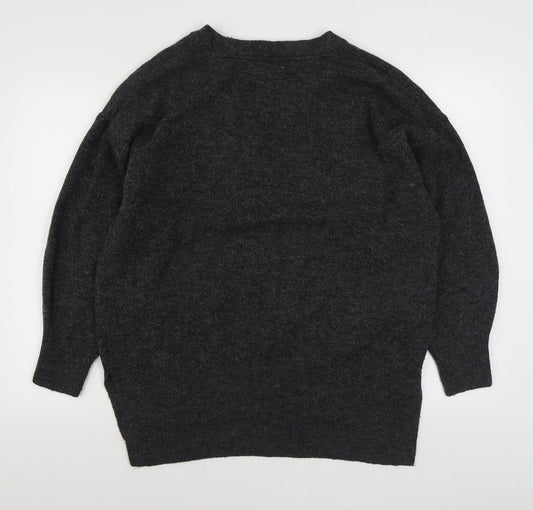 Womens UK Size S H&M Grey Pullover Jumper