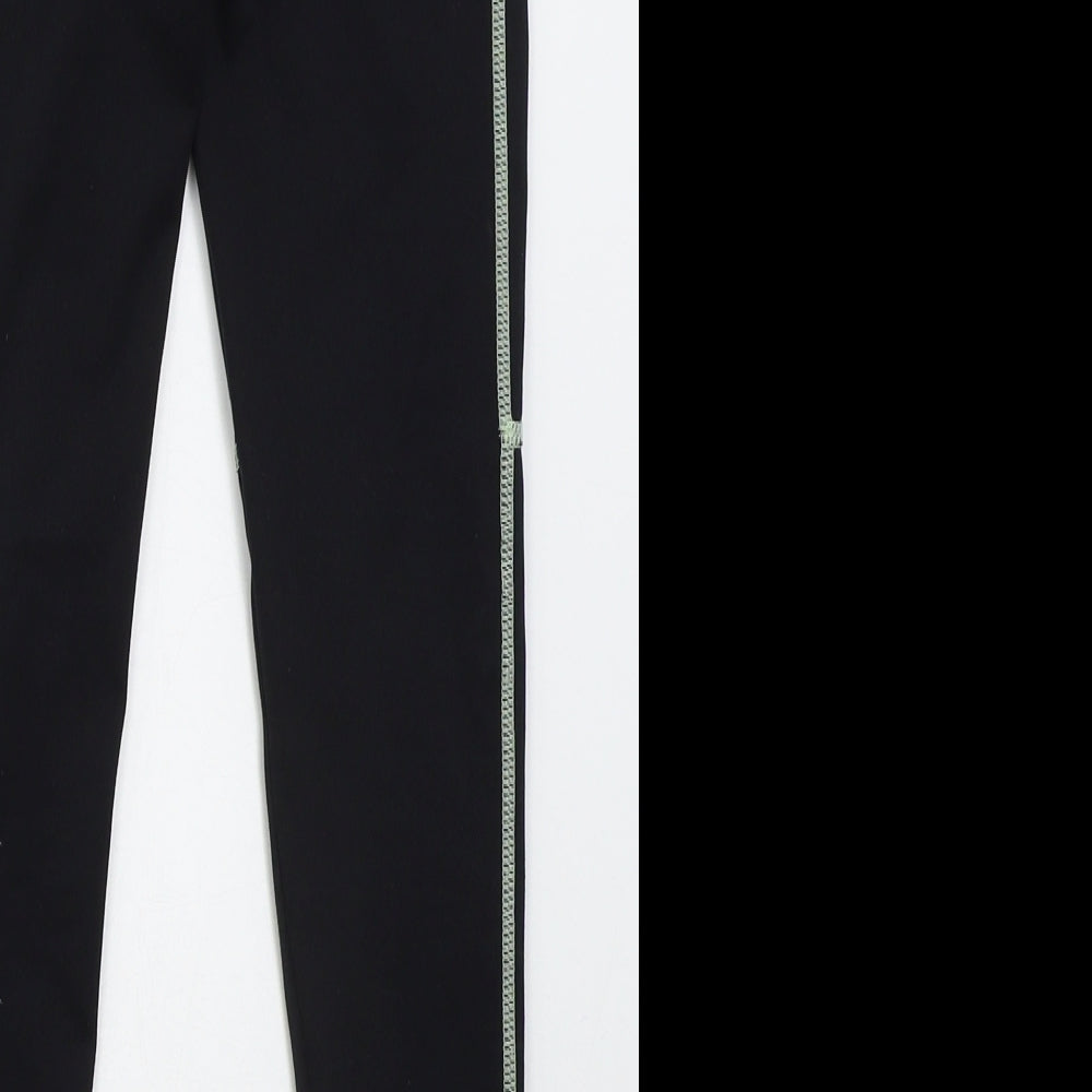Dunnes Girls Black Polyester Carrot Trousers Size 8-9 Years Regular - Better Faster Stronger