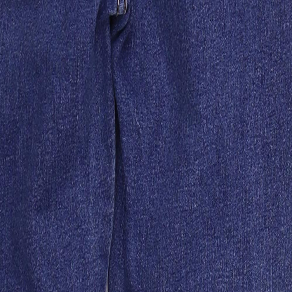 The Casual Company Womens Blue Cotton Skinny Jeans Size 10 L29 in Regular Drawstring