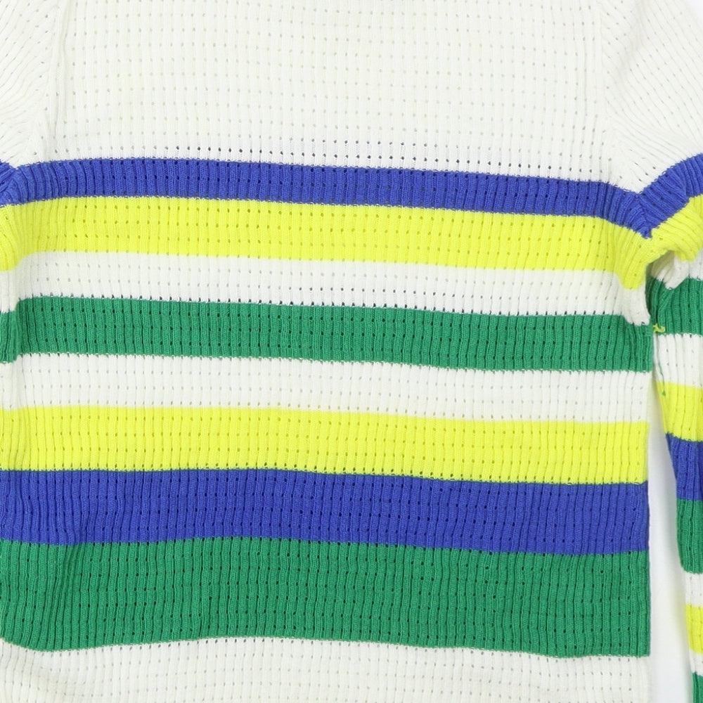 Womens UK Size M Stradivarius White Shrug Jumper