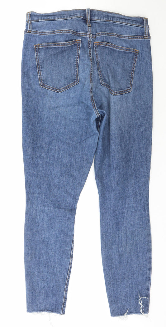 Gap Womens Blue Cotton Skinny Jeans Size 30 L30 in Regular Zip