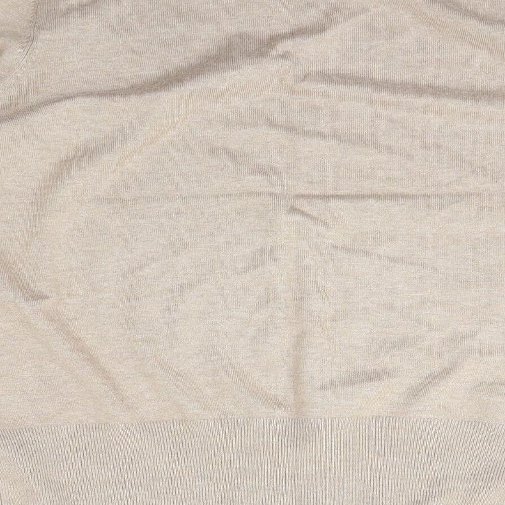 Womens UK Size M Preworn Beige Pullover Jumper