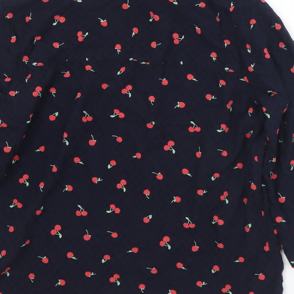 Womens UK Size 8 Marks and Spencer Black Basic Blouse
