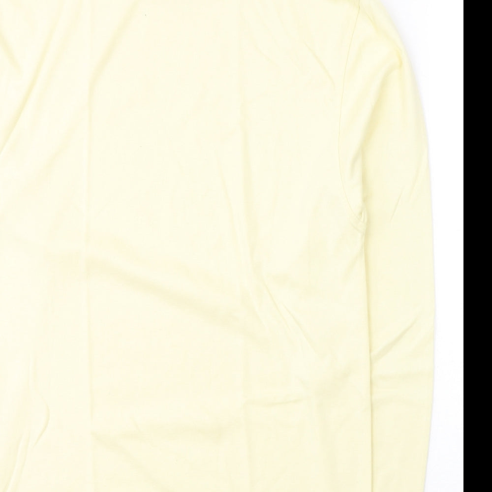 Cypress Point Mens Yellow Polyester Pullover Sweatshirt Size L