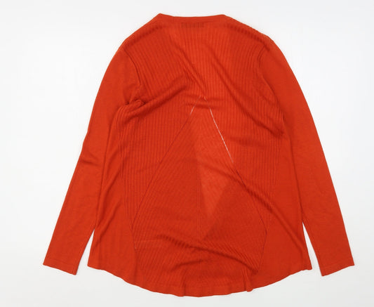 Womens UK Size S Dunnes Stores Orange Cardigan Jumper