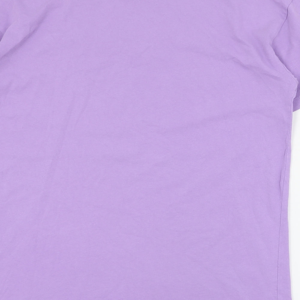 Womens UK Size 2XS FB Sister Purple Basic T-Shirt