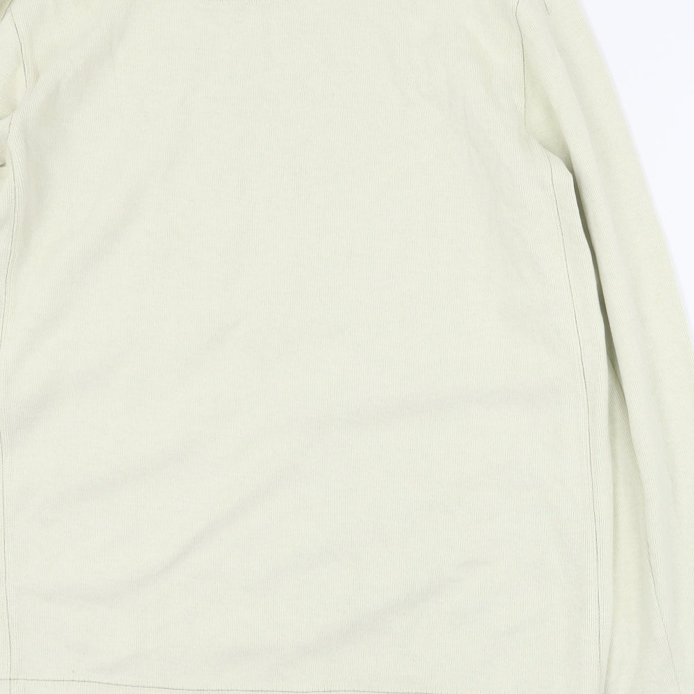 NEXT Mens Beige Round Neck Cotton Pullover Jumper Size L