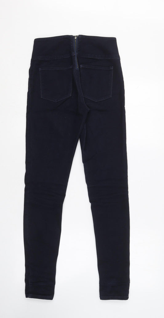 Womens UK Size S Pieces Regular Fit Jegging Blue Trousers