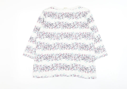Womens UK Size 10 Marks and Spencer White Pullover Jumper