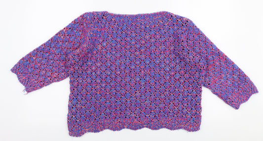 Womens UK Size S M&Co Multicoloured Pullover Jumper