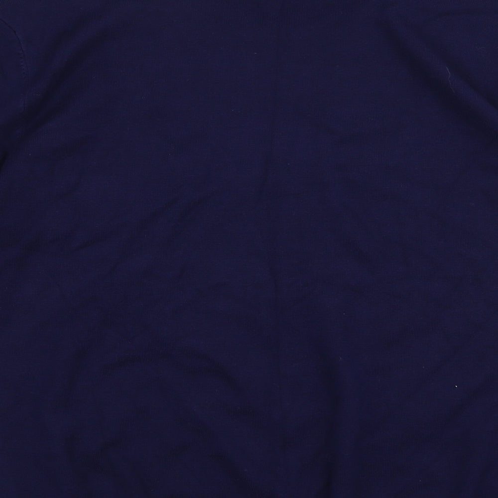 Autonomy Womens Blue Round Neck Viscose Pullover Jumper Size M