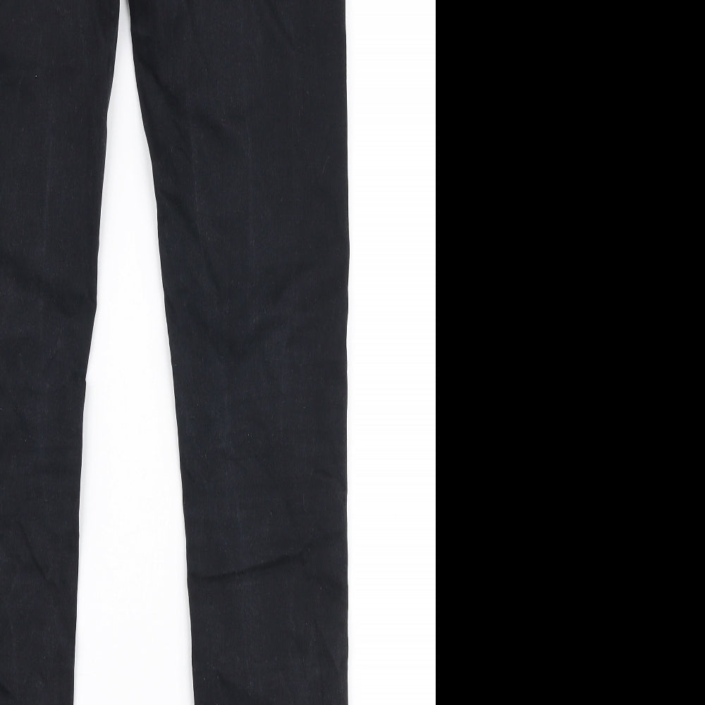 Denim Co Womens Black Cotton Skinny Jeans Size 10 L32 in Slim Zip