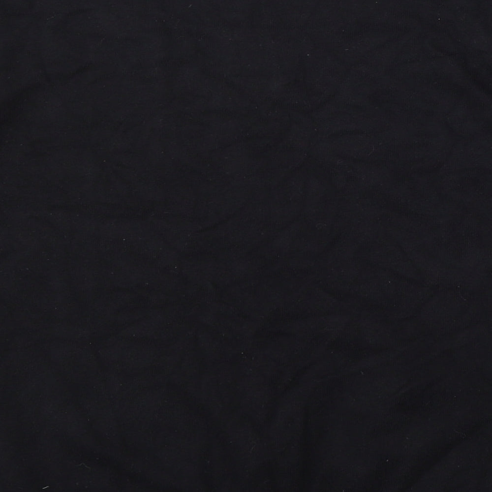 George Womens Black Round Neck Polyester Pullover Jumper Size M