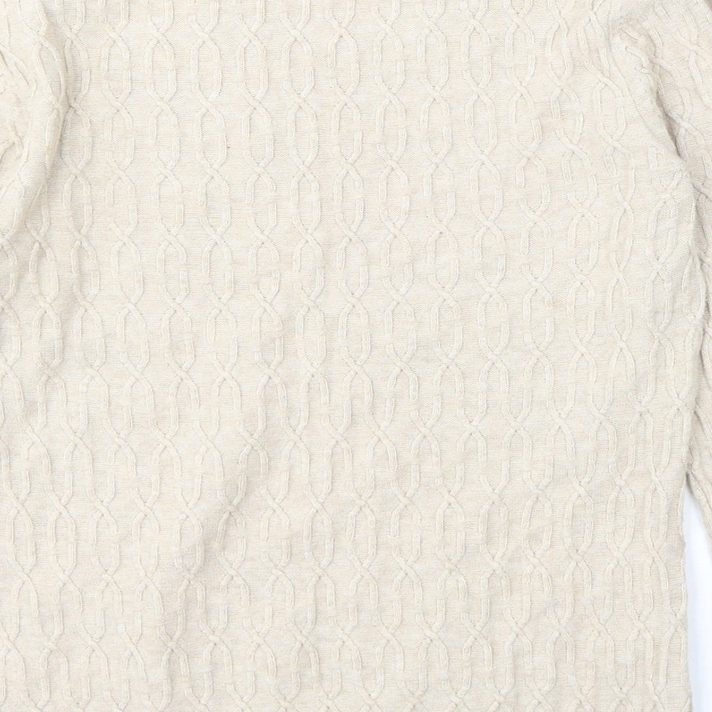Womens UK Size M CC Beige Pullover Jumper