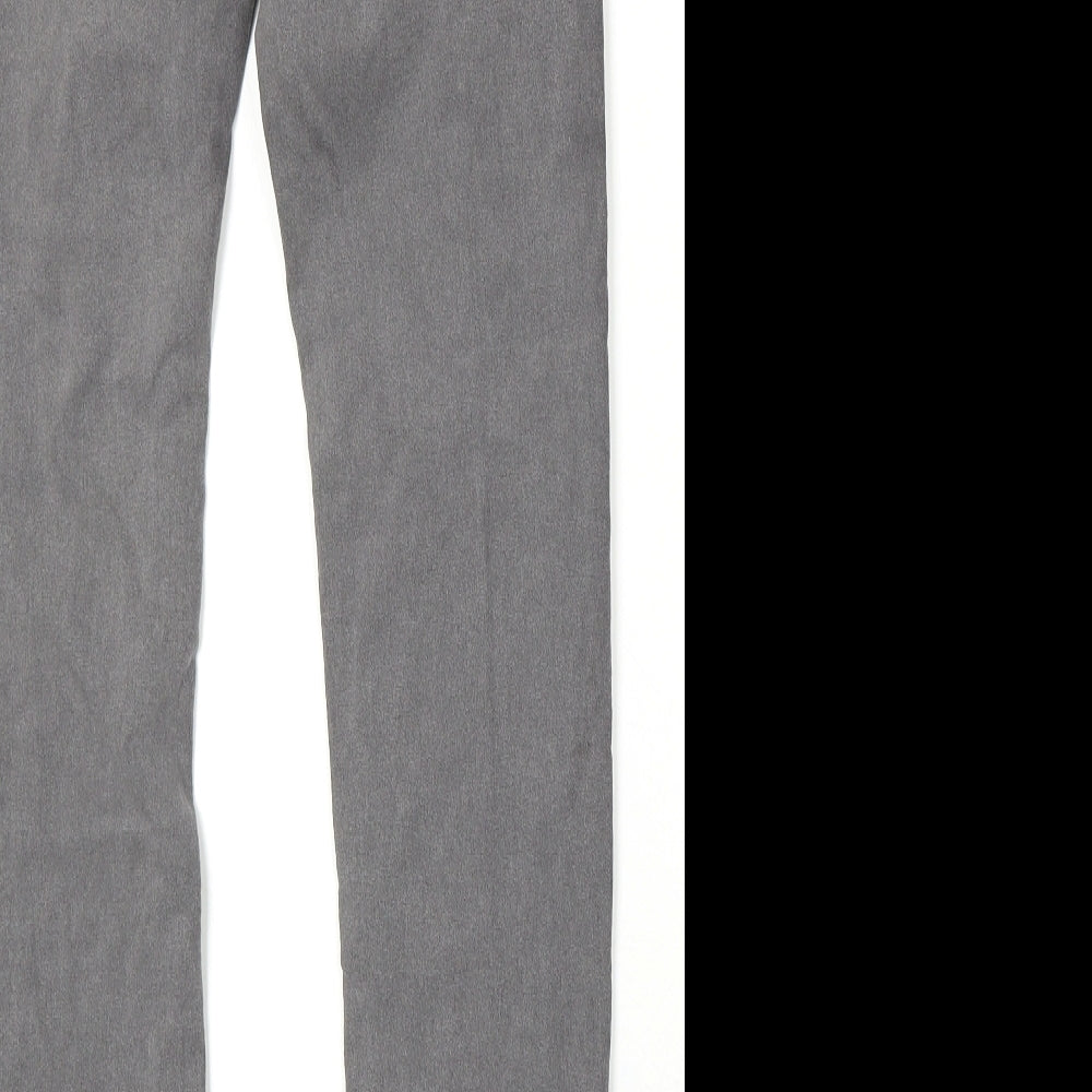 Pull&Bear Womens Grey Cotton Skinny Jeans Size 8 L27 in Regular Button