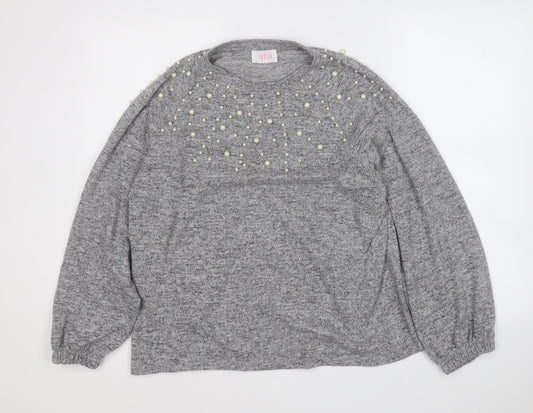 Womens UK Size L Savida Grey Pullover Jumper
