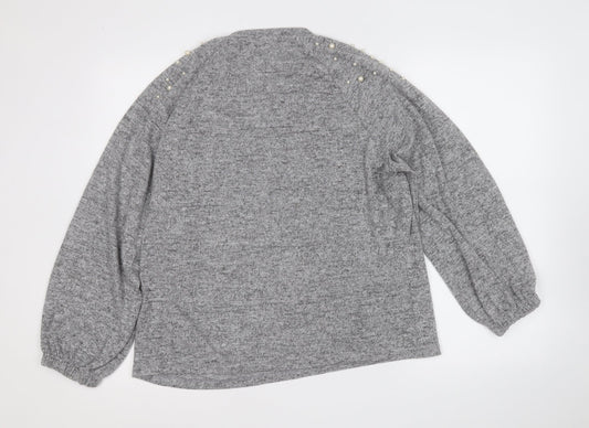 Womens UK Size L Savida Grey Pullover Jumper