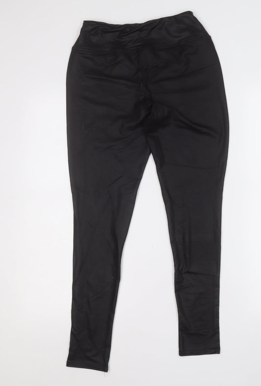 Womens UK Size 10 Boohoo Regular Fit Jegging Black Trousers