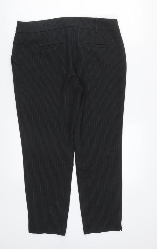 Womens UK Size 12 Dorothy Perkins Regular Fit Black Trousers