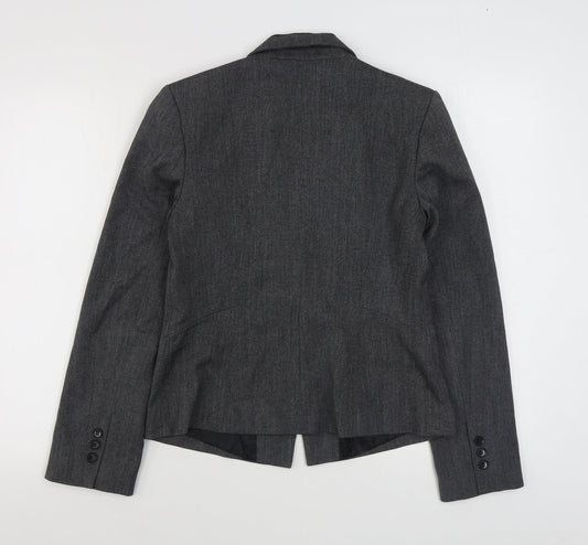 The Collection Womens Grey Jacket Blazer Size 10 Button