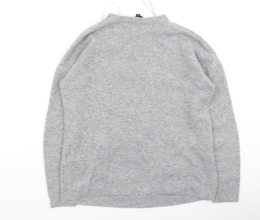 Womens UK Size S Peacocks Grey Pullover Jumper