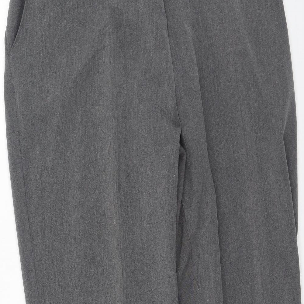Womens UK Size 20 Preworn Regular Fit Grey Trousers