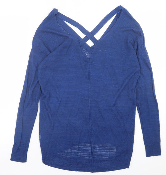 Womens UK Size 10 River Island Blue Pullover Jumper