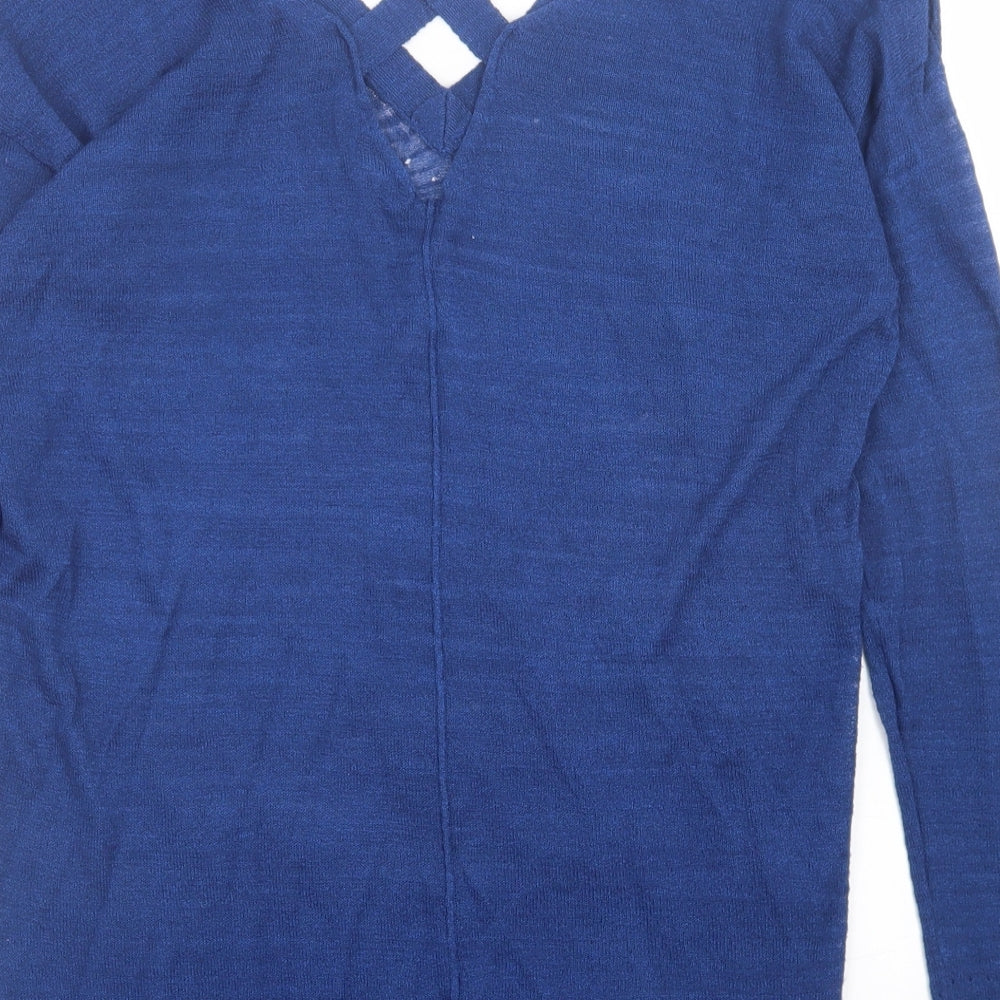 Womens UK Size 10 River Island Blue Pullover Jumper