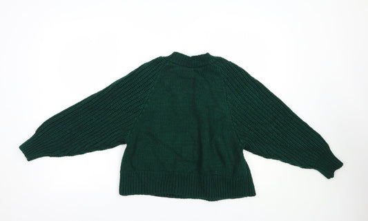 Womens UK Size S Topshop Green Pullover Jumper