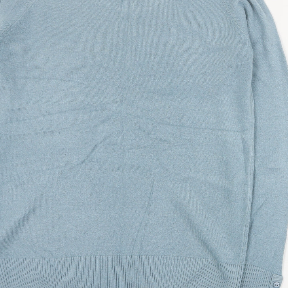 Womens UK Size 12 Marks and Spencer Blue Pullover Jumper