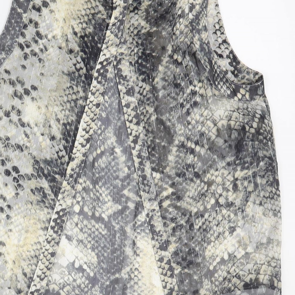Womens UK Size 12 River Island Brown Basic Blouse