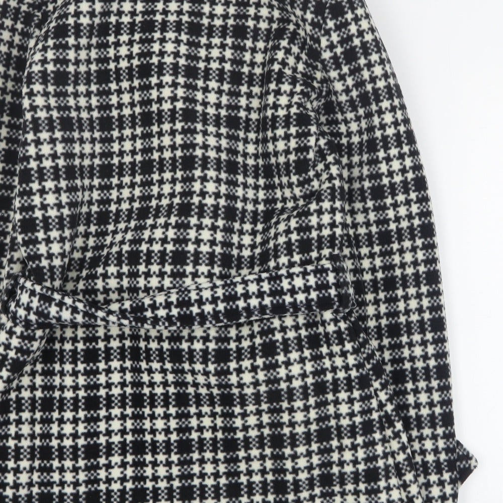 Womens UK Size S Eivissa Black Pea Coat