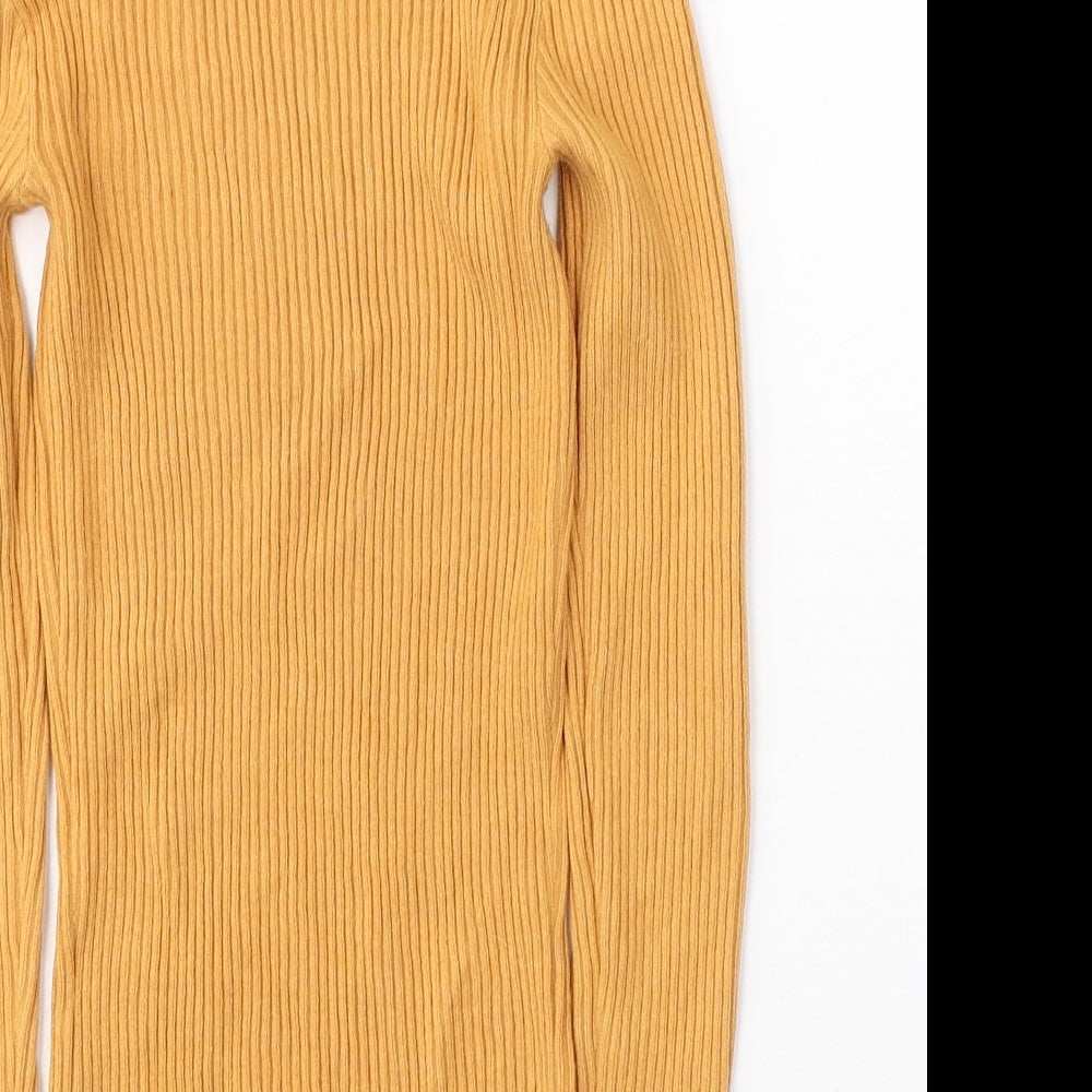Womens UK Size S Primark Yellow Pullover Jumper