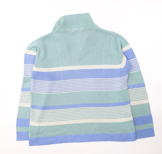 Womens UK Size 14 EWM Green Pullover Jumper