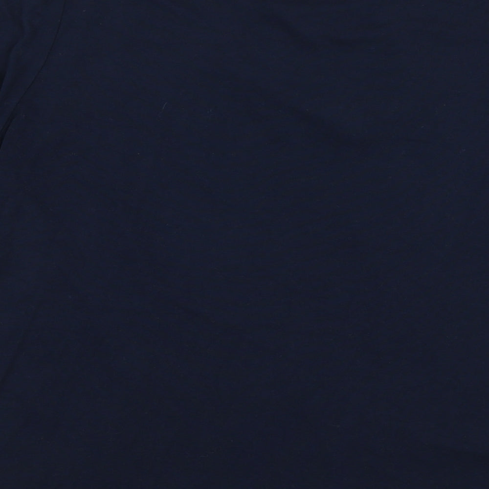 Womens UK Size 14 Marks and Spencer Blue Jersey T-Shirt