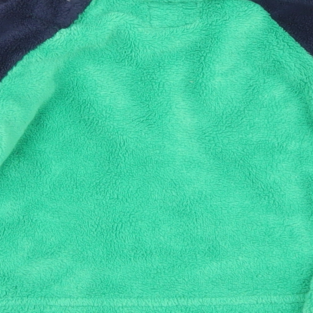 Primark Boys Green Solid Polyester Robe Pyjama Top Size 6-9 Months Button - Monster