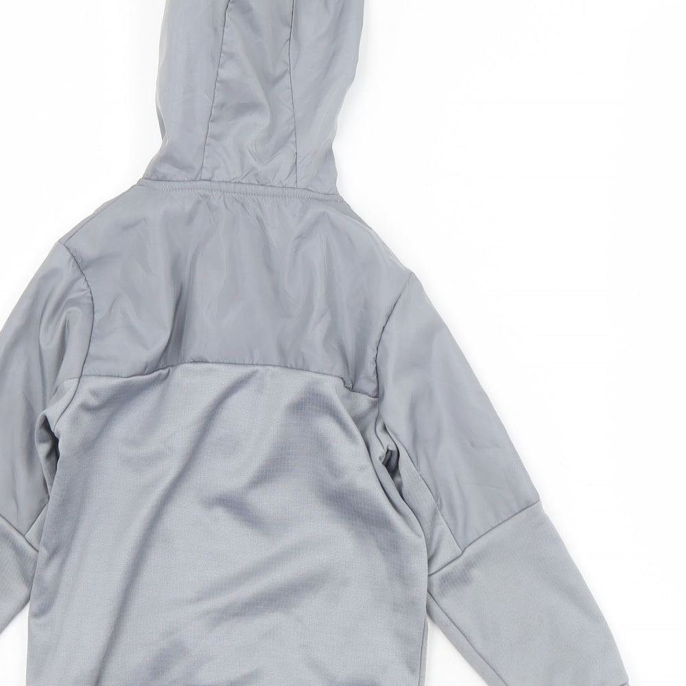 Urban Dept Boys Grey Polyester Full Zip Hoodie Size 4 Years Zip