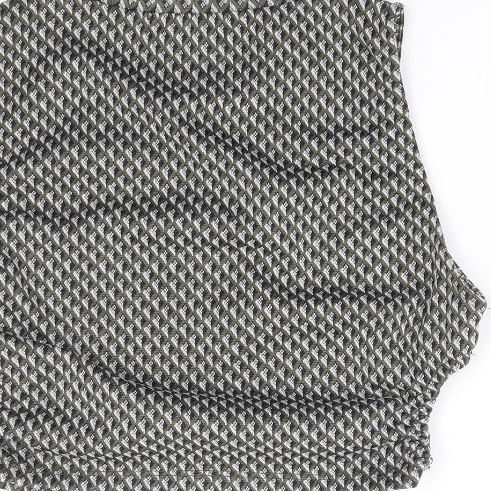 Womens UK Size M Pull & Bear Green Cropped Tank