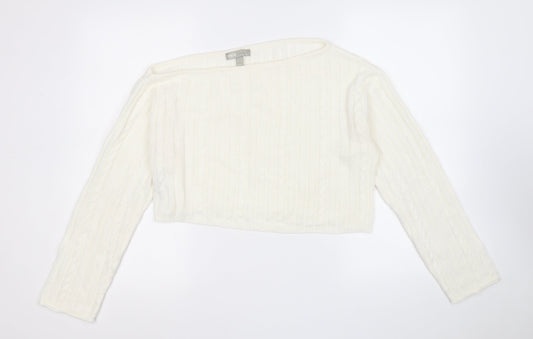 Womens UK Size 12 ASOS White Pullover Jumper