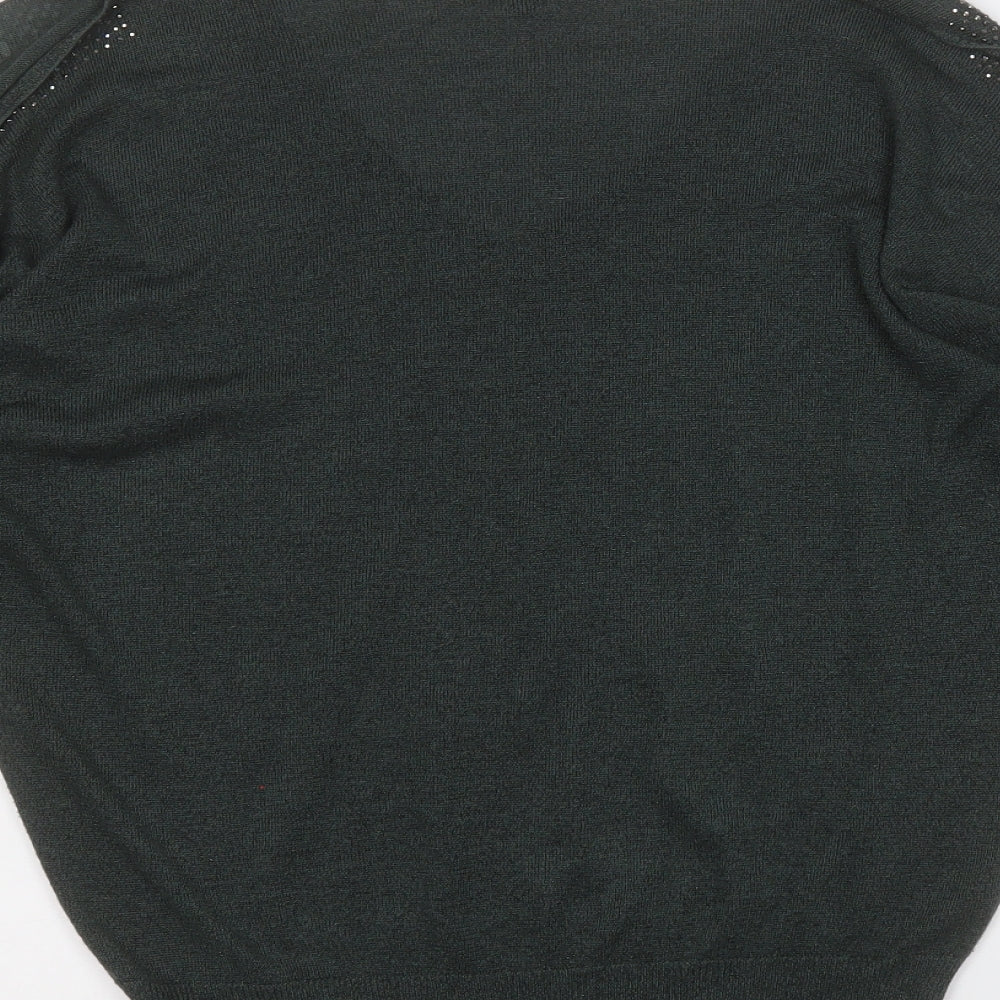 Womens UK Size 12 NEXT Green Pullover Jumper