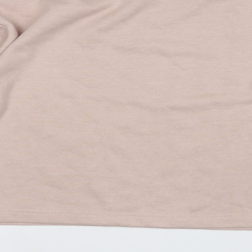 Boohoo Womens Pink Polyester Pullover Sweatshirt Size 8